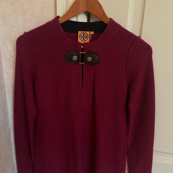 Tory Burch Sweaters - Tory Burch Rich Burgundy Crewneck Sweater